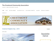 Tablet Screenshot of crestmontcommunity.org